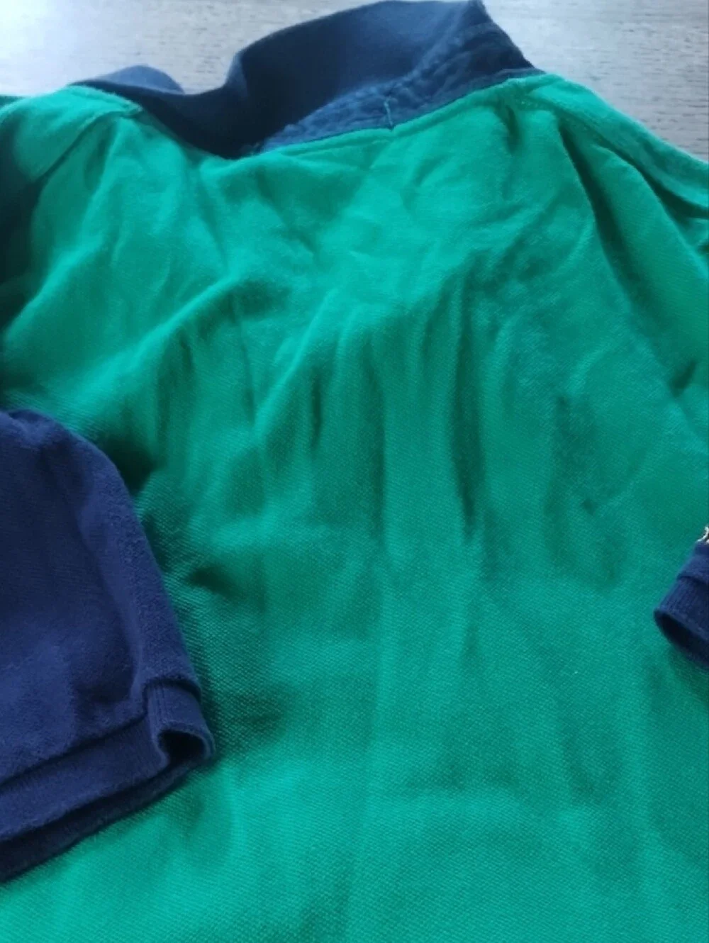Polo by Ralph Lauren Men's Colorblock Polo in Teal & Royal Blue